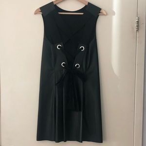 Zara faux leather dress